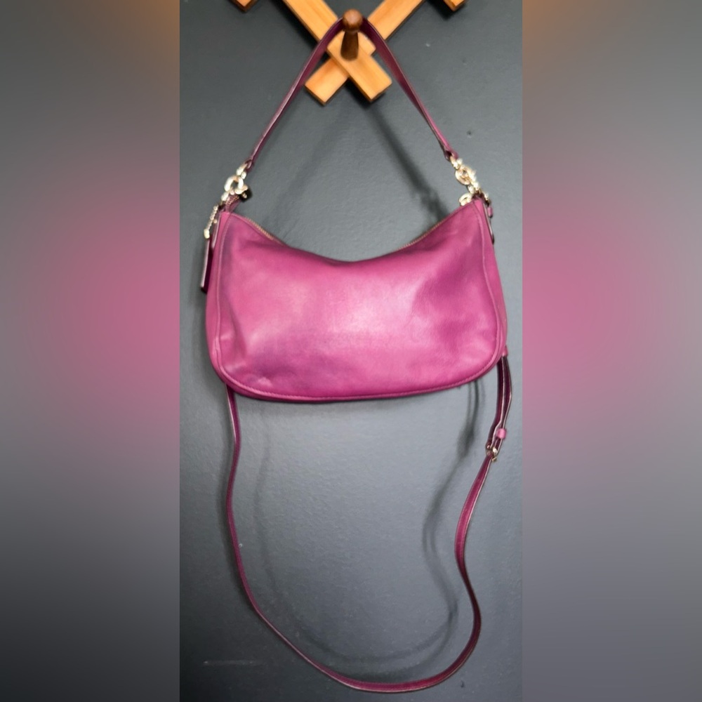 Coach Chelsea, 2way Smooth Purple Calf Leather Bag (2015) - 37018 - Picture 6 of 16